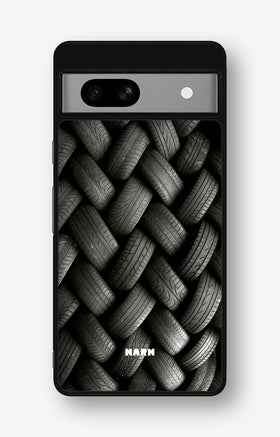 Google Pixel 7a Hard Case – Tires Wall - View 1