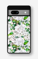 Google Pixel 7a Hard Case – White Bloom - View 1