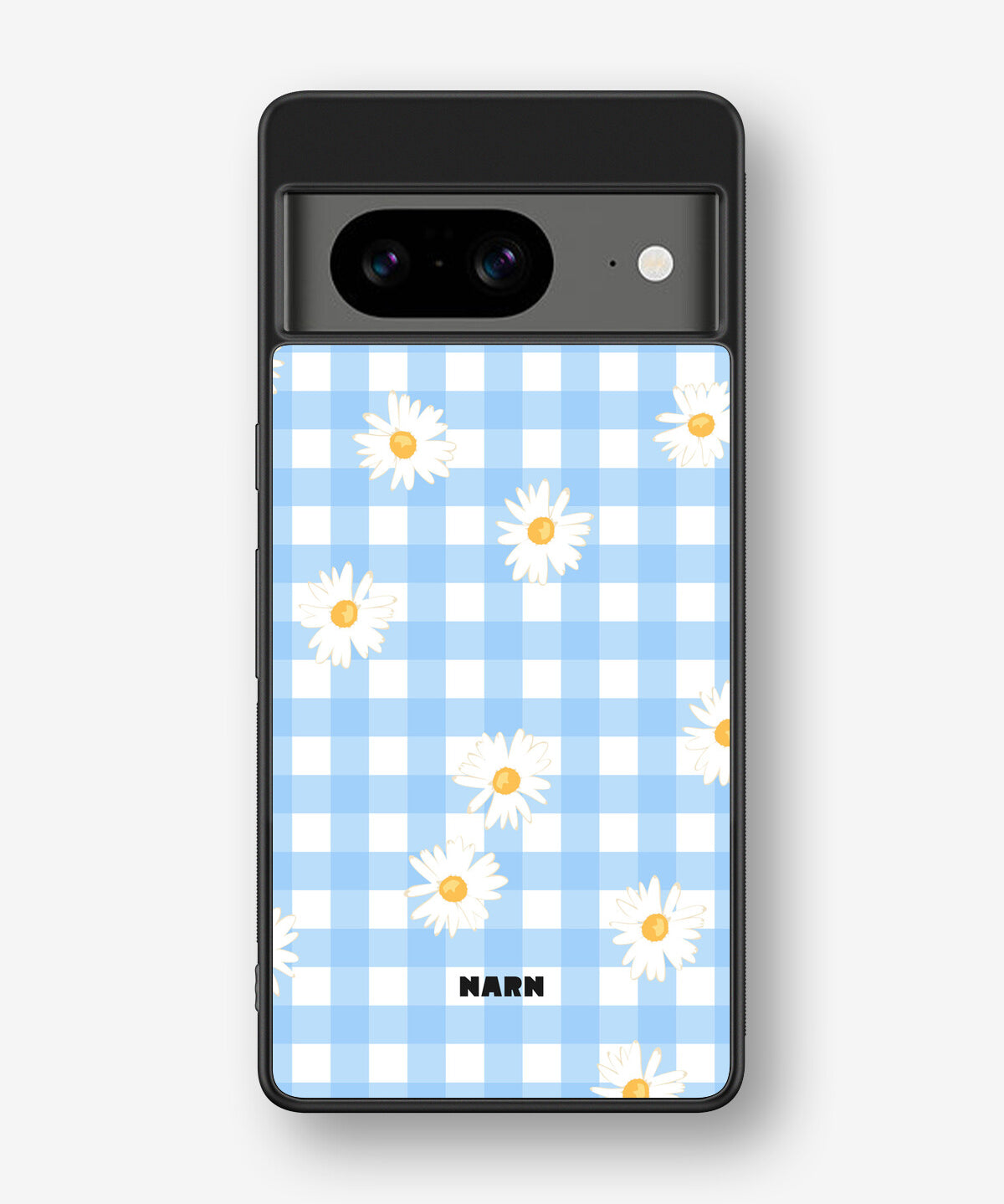 Google Pixel 8 Hard Case – Blue Daisies - View 1