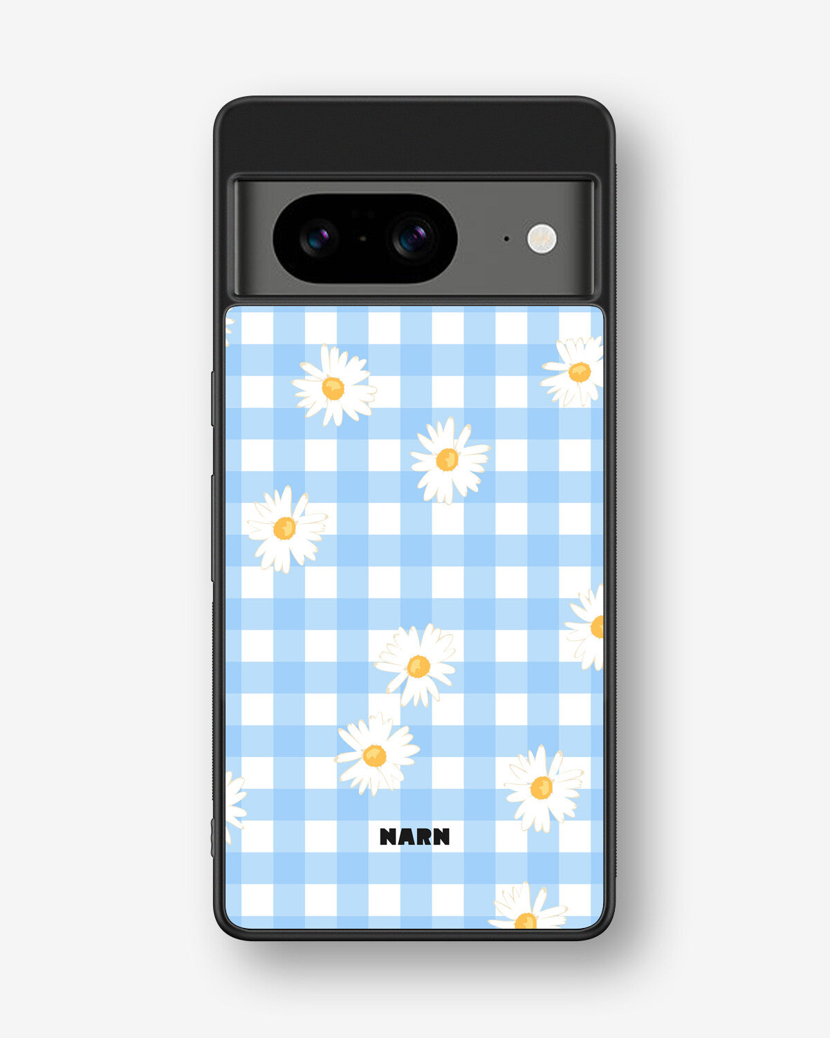 Google Pixel 8 Hard Case – Blue Daisies - View 1