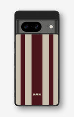 Google Pixel 8 Hard Case – Bordeaux Stripe - View 1