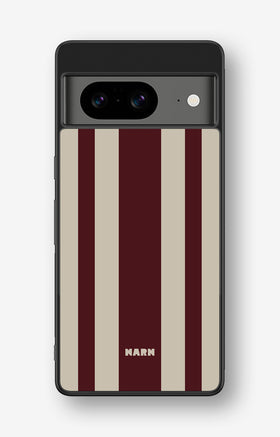 Google Pixel 8 Hard Case – Bordeaux Stripe - View 1