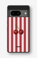 Google Pixel 8 Hard Case – Cherry Stripes - View 1