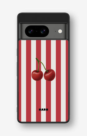 Google Pixel 8 Hard Case – Cherry Stripes - View 1