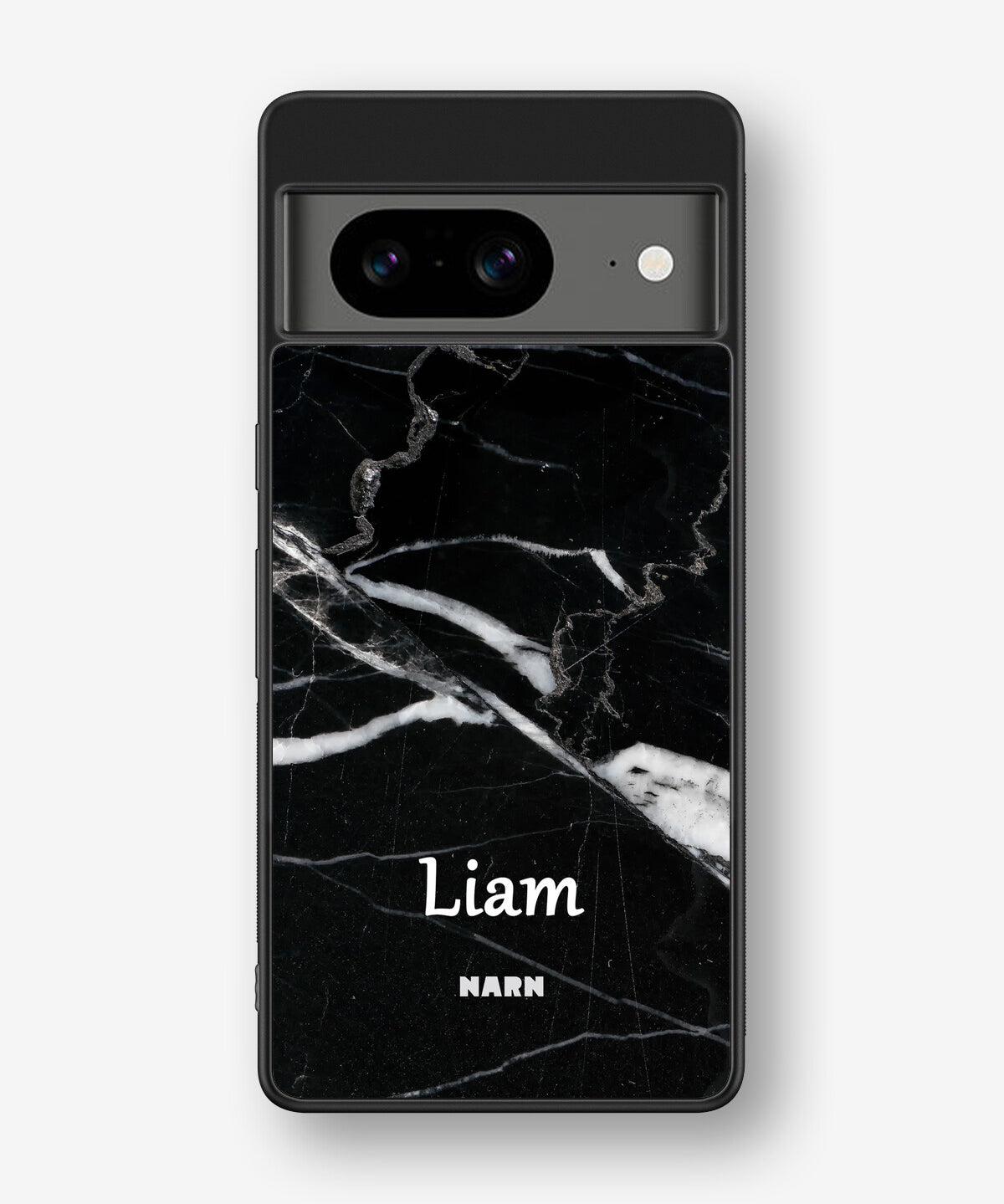 Google Pixel 8 Hard Case – Custom - Black Marble - View 1