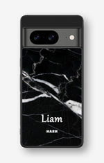 Google Pixel 8 Hard Case – Custom - Black Marble - View 1