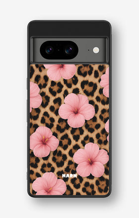 Google Pixel 8 Hard Case – Leopard Flower - View 1