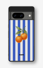 Google Pixel 8 Hard Case – Orange Stripes - View 1