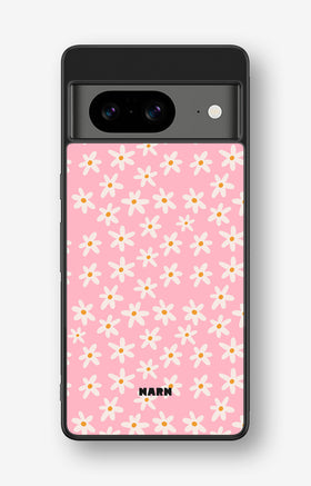 Google Pixel 8 Hard Case – Pink Daisy - View 1