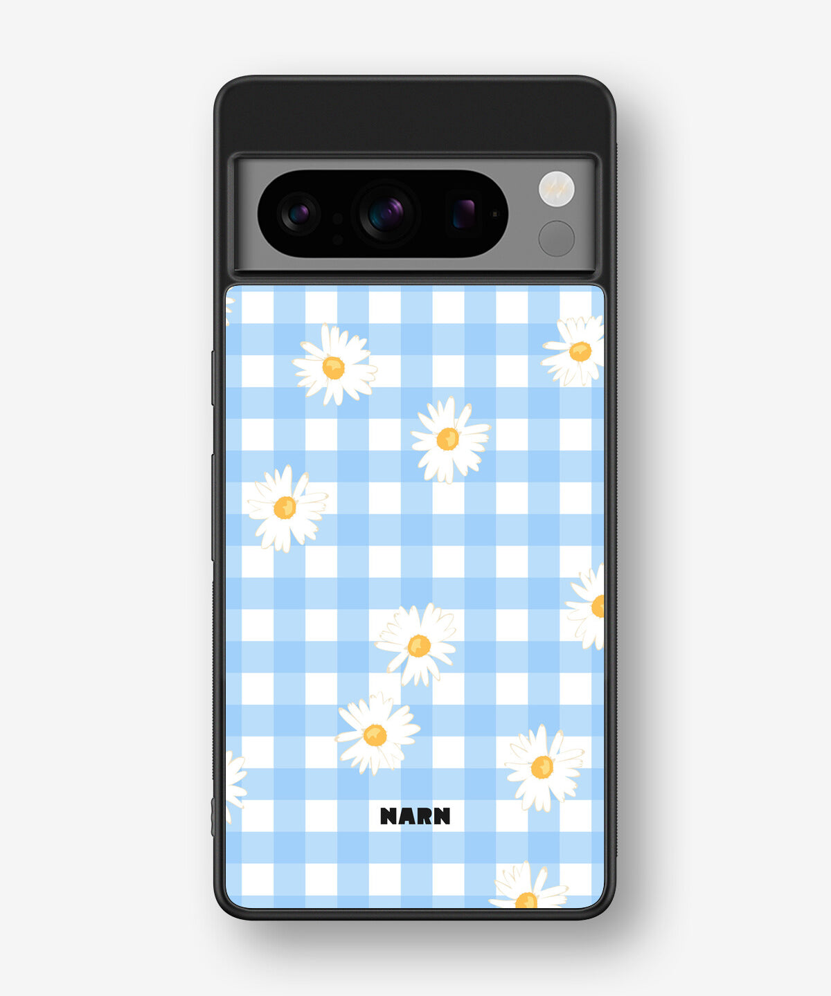 Google Pixel 8 Pro Hard Case – Blue Daisies - View 1
