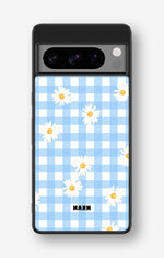 Google Pixel 8 Pro Hard Case – Blue Daisies - View 1