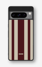 Google Pixel 8 Pro Hard Case – Bordeaux Stripe - View 1