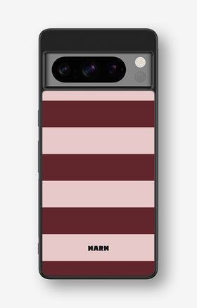 Google Pixel 8 Pro Hard Case – Cranberry Stripe - View 1