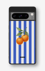 Google Pixel 8 Pro Hard Case – Orange Stripes - View 1