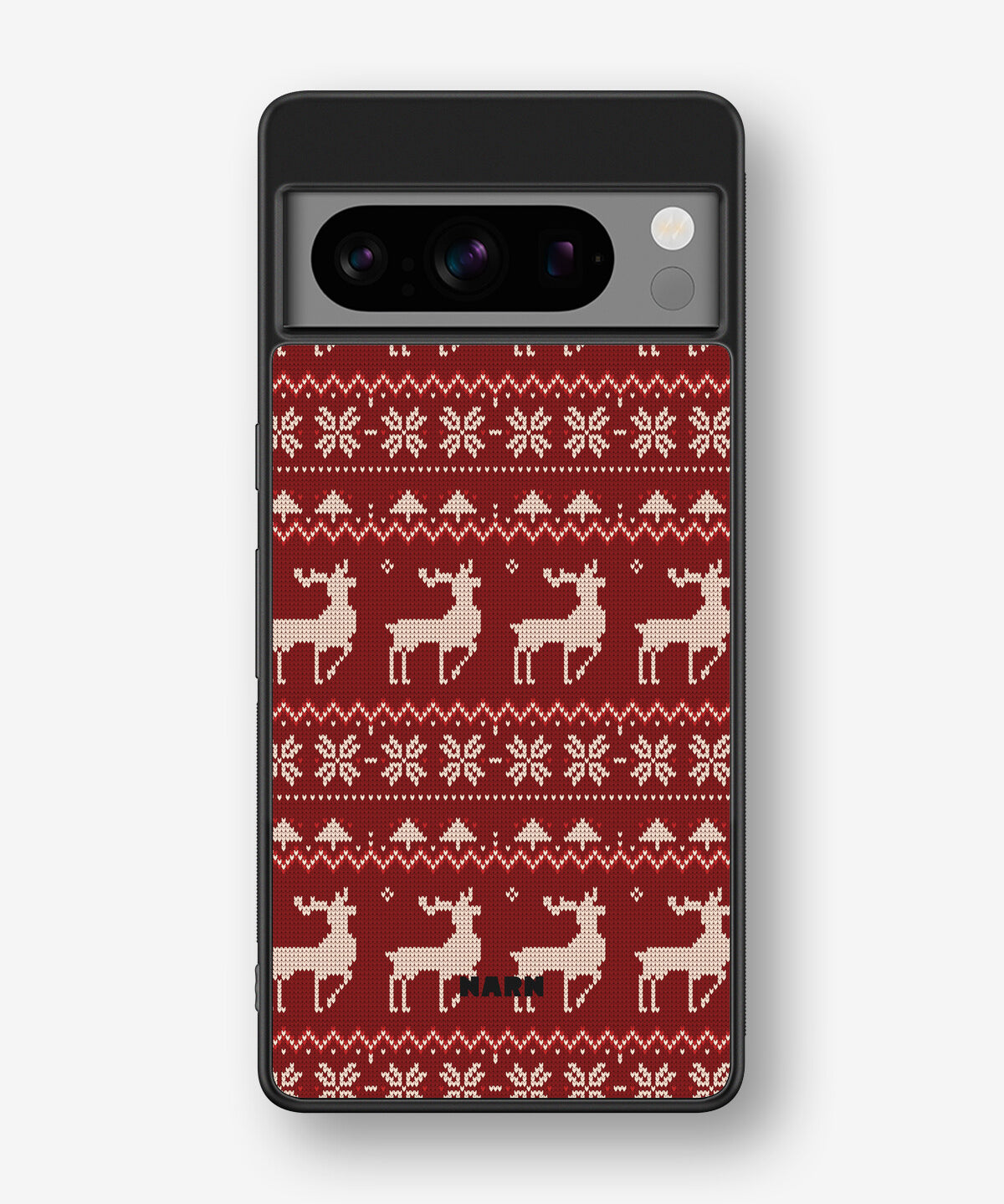 Google Pixel 8 Pro Hard Case – Reindeer Knit - View 1
