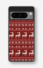 Google Pixel 8 Pro Hard Case – Reindeer Knit - View 1
