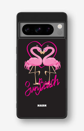 Google Pixel 8 Pro Hard Case – Beach Flamingo - View 1