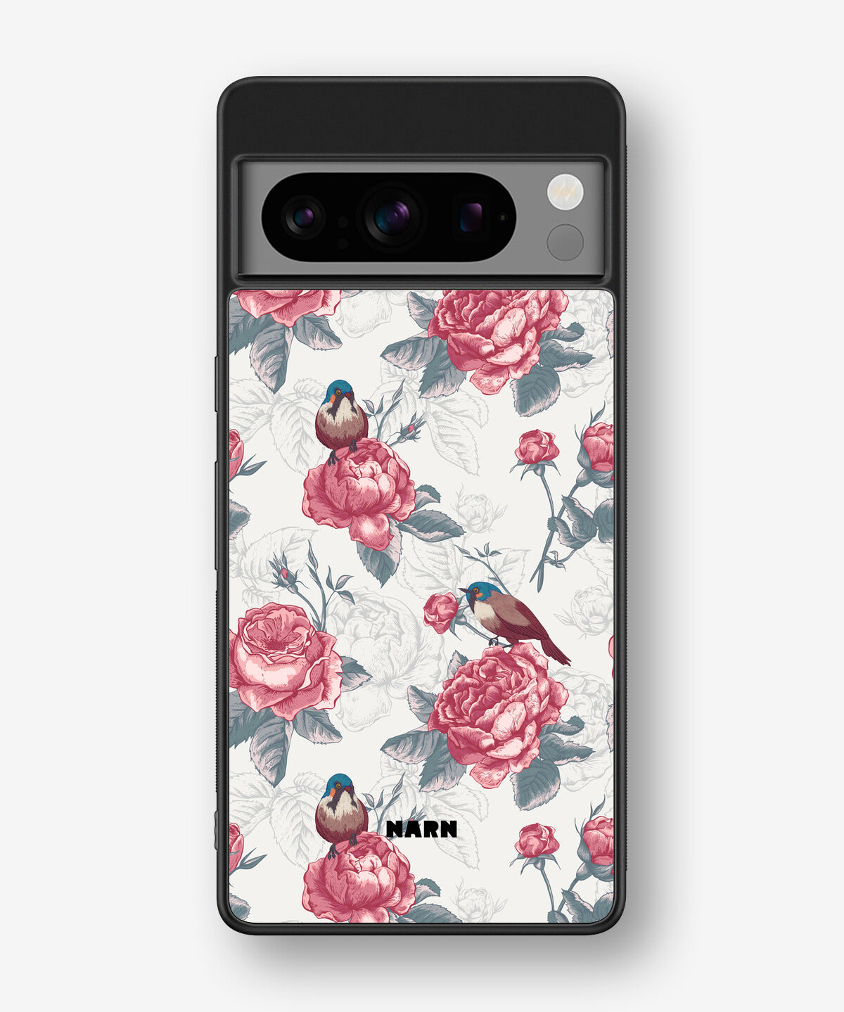 Google Pixel 8 Pro Hard Case – Birds Among Roses - View 1