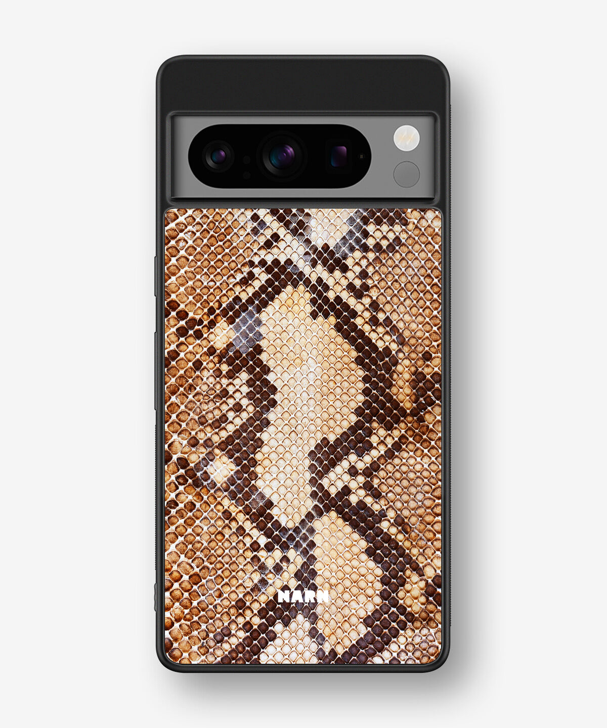 Google Pixel 8 Pro Hard Case – Brown Snakeskin - View 1