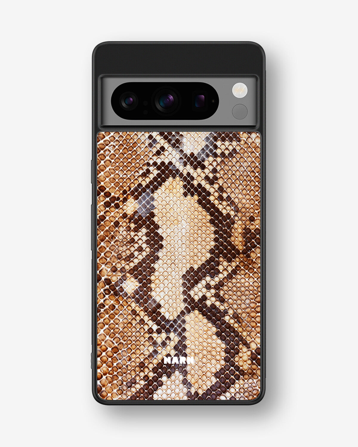 Google Pixel 8 Pro Hard Case – Brown Snakeskin - View 1