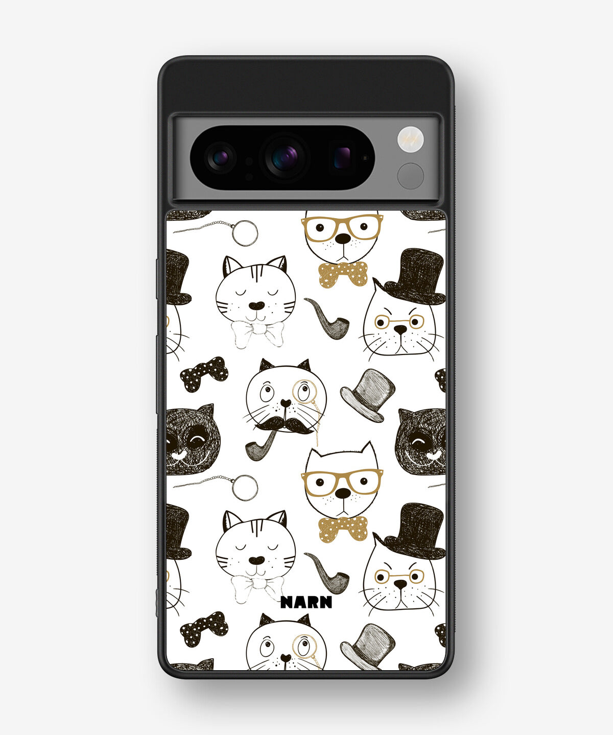 Google Pixel 8 Pro Hard Case – Cartoon Cats - View 1