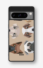 Google Pixel 8 Pro Hard Case – Cute Dogs - View 1