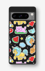 Google Pixel 8 Pro Hard Case – Cute Stickers - View 1