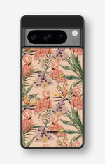 Google Pixel 8 Pro Hard Case – Flamingos & Flowers - View 1