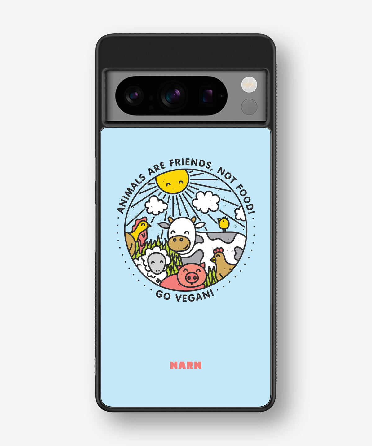 Google Pixel 8 Pro Hard Case – Friends, Not Food - View 1