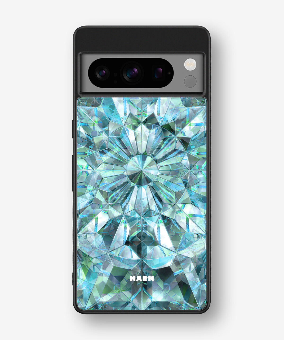 Google Pixel 8 Pro Hard Case – Green Crystals - View 1