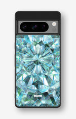 Google Pixel 8 Pro Hard Case – Green Crystals - View 1