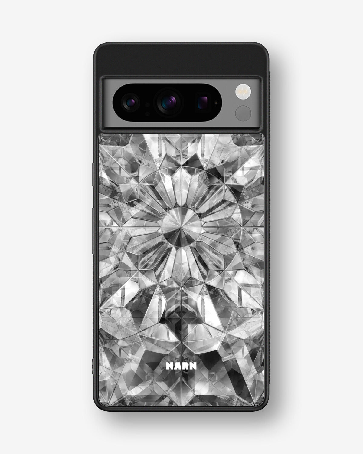Google Pixel 8 Pro Hard Case – Grey Crystals - View 1