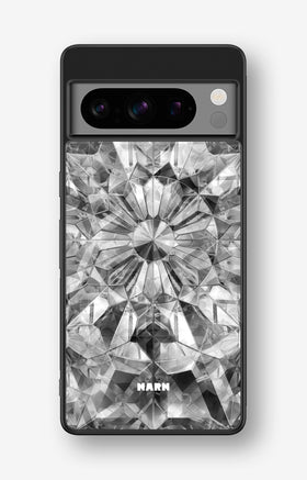 Google Pixel 8 Pro Hard Case – Grey Crystals - View 1