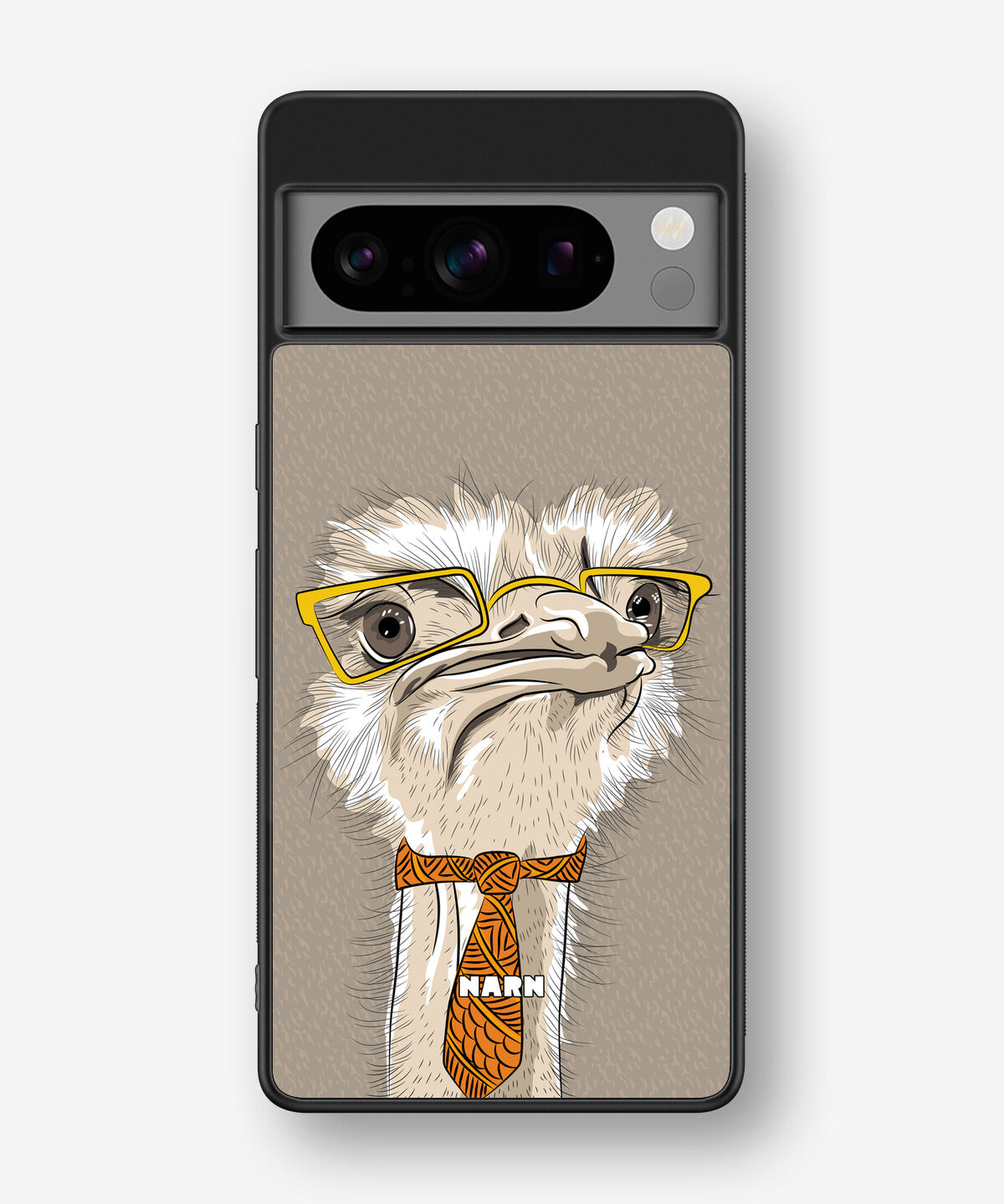 Google Pixel 8 Pro Hard Case – Hipster Ostrich - View 1