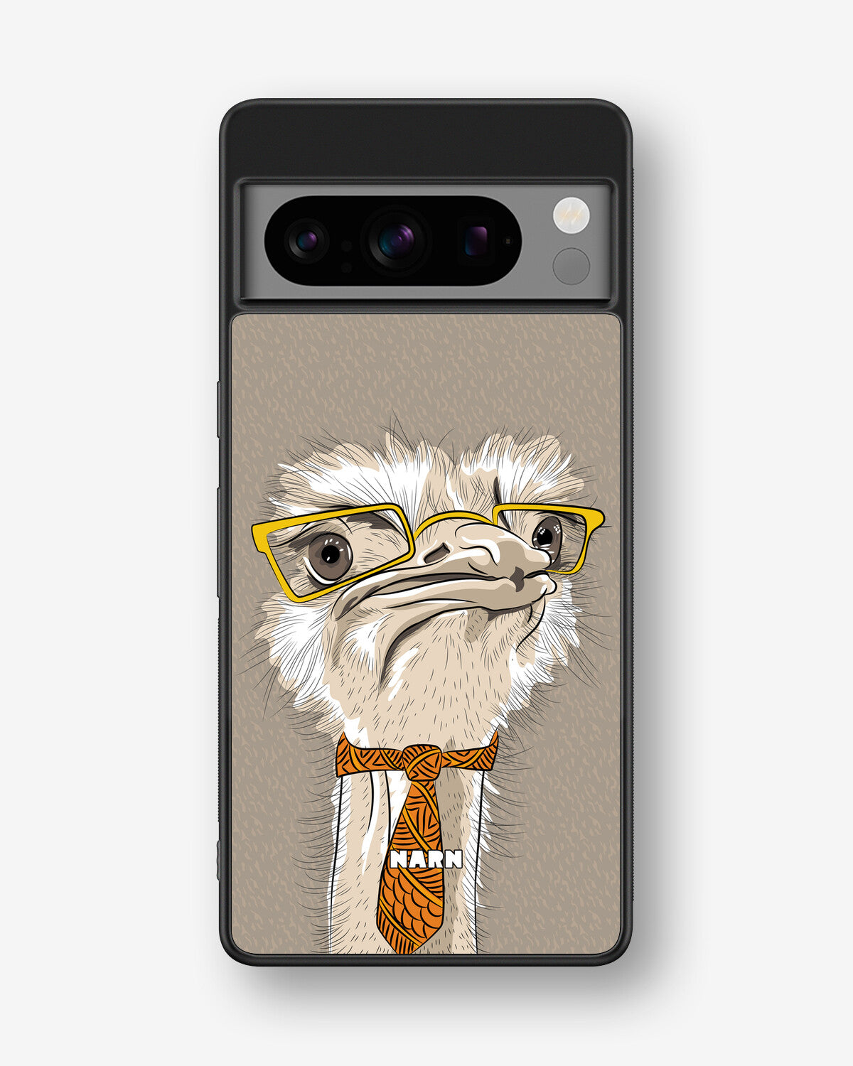 Google Pixel 8 Pro Hard Case – Hipster Ostrich - View 1