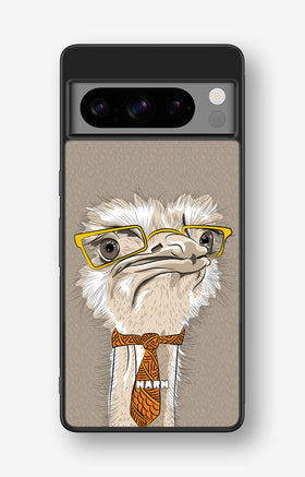 Google Pixel 8 Pro Hard Case – Hipster Ostrich - View 1