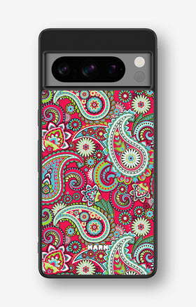 Google Pixel 8 Pro Hard Case – Paisley Paradise - View 1