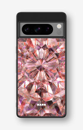 Google Pixel 8 Pro Hard Case – Pink Crystals - View 1