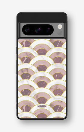 Google Pixel 8 Pro Hard Case – Pink Marble Waves - View 1
