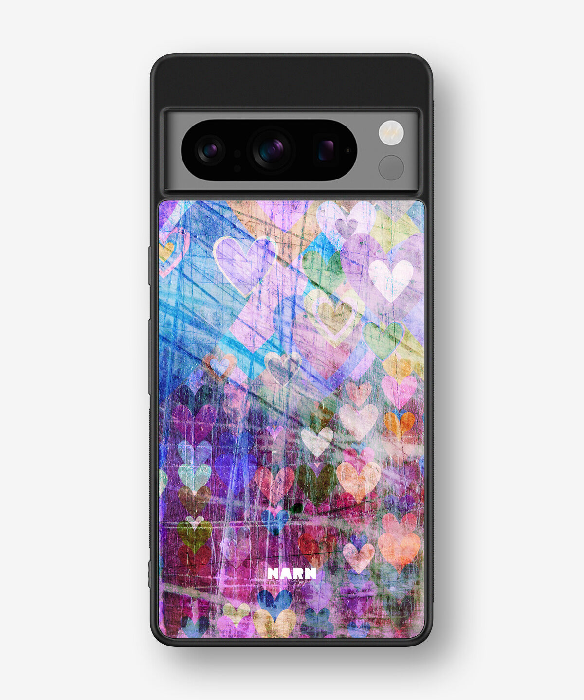 Google Pixel 8 Pro Hard Case – Purple Hearts - View 1