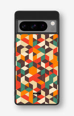 Google Pixel 8 Pro Hard Case – Retro Geometric - View 1