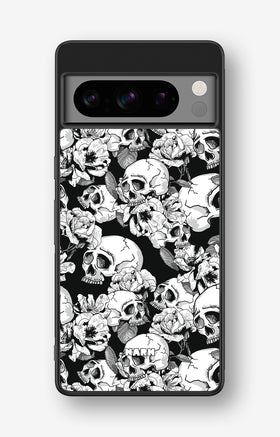 Google Pixel 8 Pro Hard Case – Skull Garden - View 1