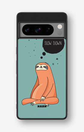 Google Pixel 8 Pro Hard Case – Slow Down Sloth - View 1