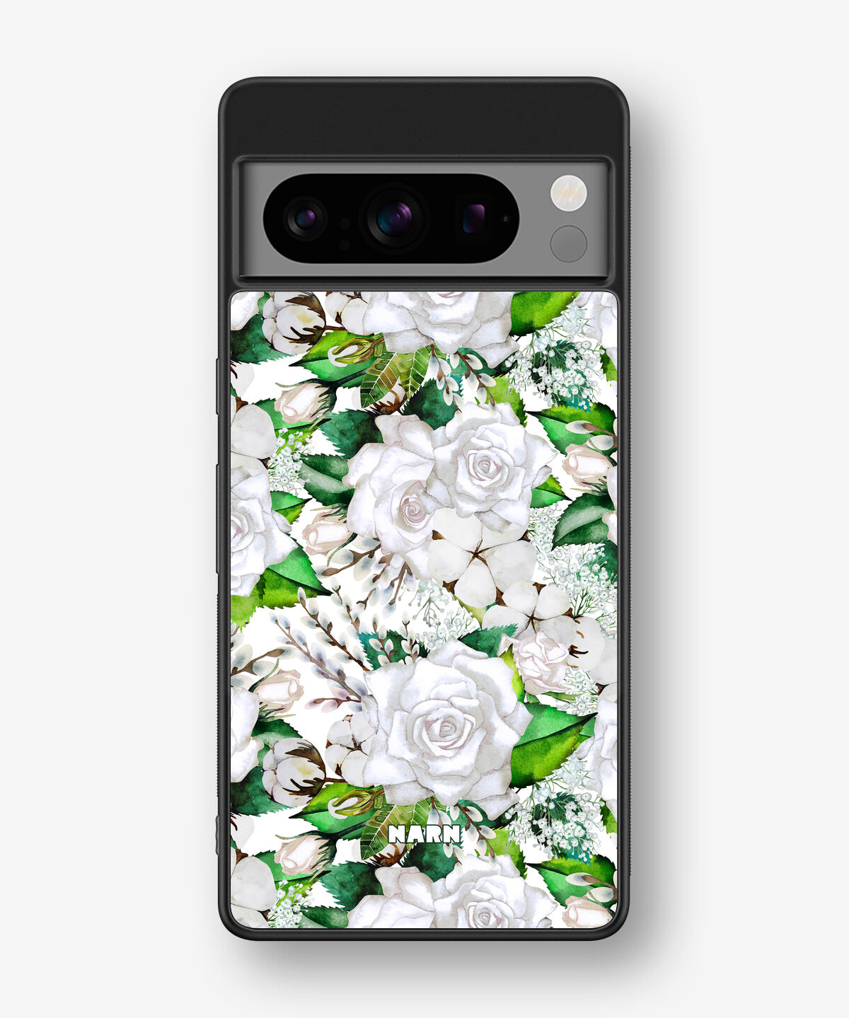 Google Pixel 8 Pro Hard Case – White Bloom - View 1