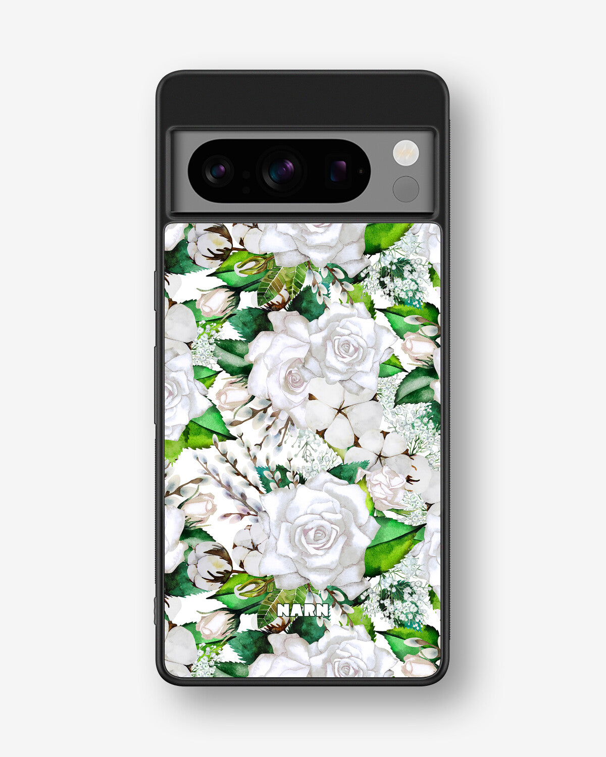 Google Pixel 8 Pro Hard Case – White Bloom - View 1