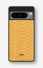 Google Pixel 8 Pro Hard Case – Yellow Snake - View 1