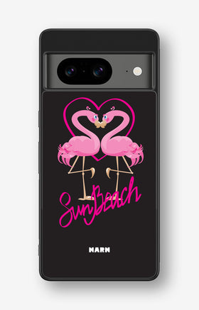 Google Pixel 8 Hard Case – Beach Flamingo - View 1