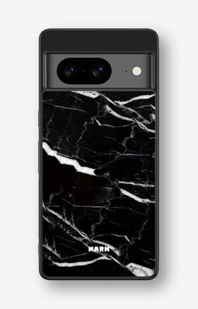 Google Pixel 8 Hard Case – Black Marble - View 1