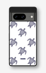 Google Pixel 8 Hard Case – Blue Turtles - View 1
