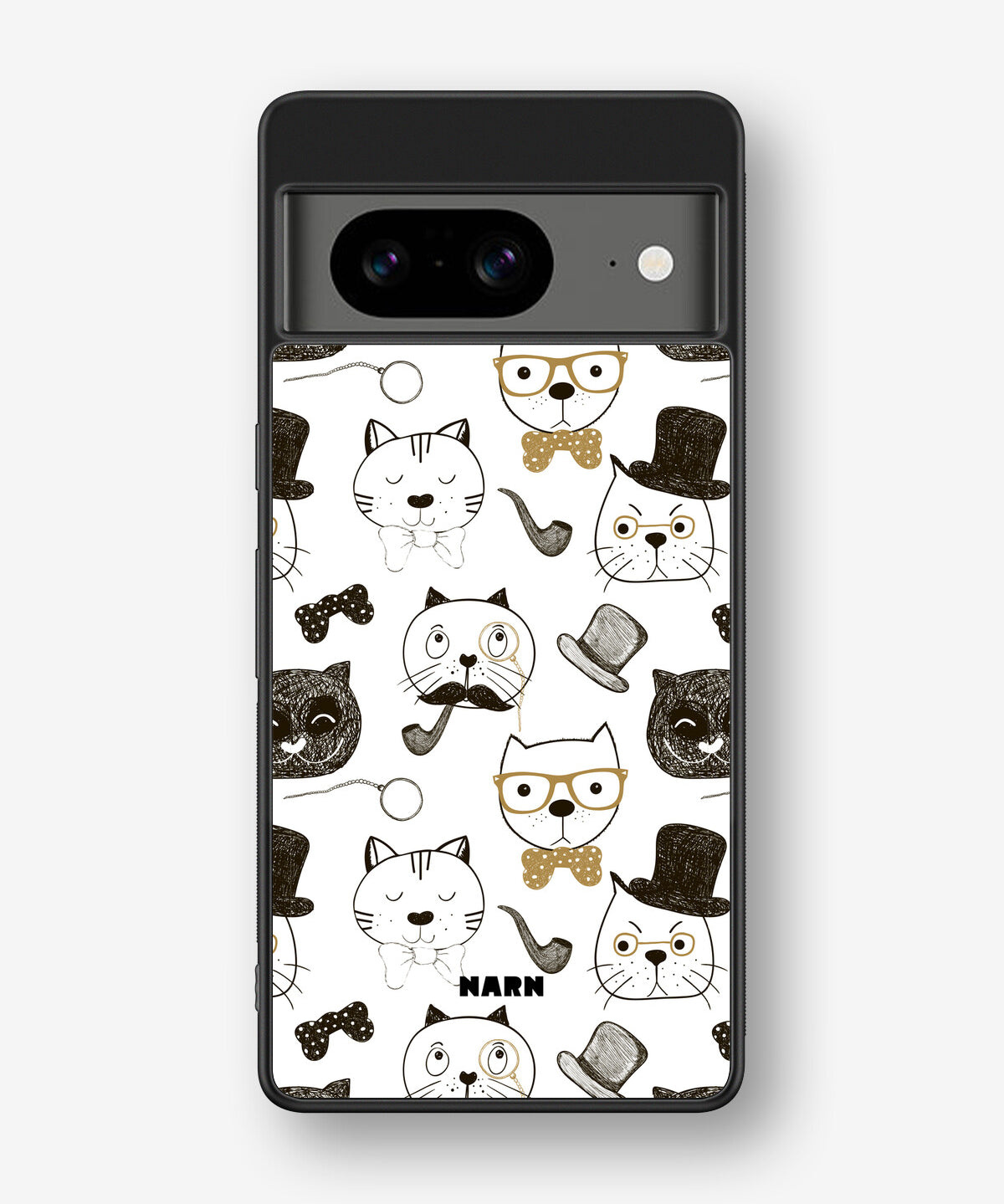 Google Pixel 8 Hard Case – Cartoon Cats - View 1
